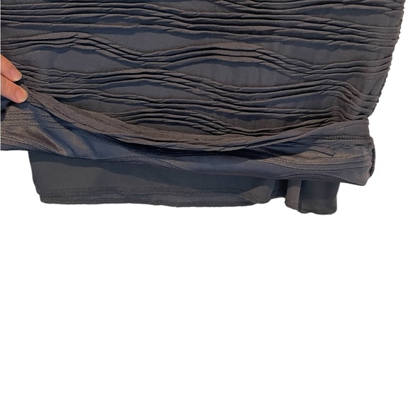 Ribbed Design Soprano Mini Body Con Grey Dress Size Small - Picture 4 of 5